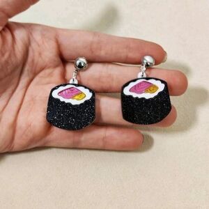 Sushi earrings